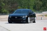 Mazda6 Jet Black on Vossen Wheels 2015 года
